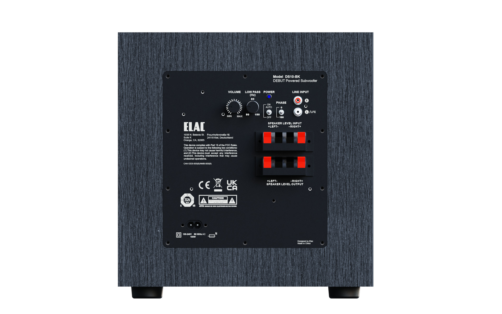 ELAC Debut 3.0 DS103 aktiivsubwoofer, must - Image 4