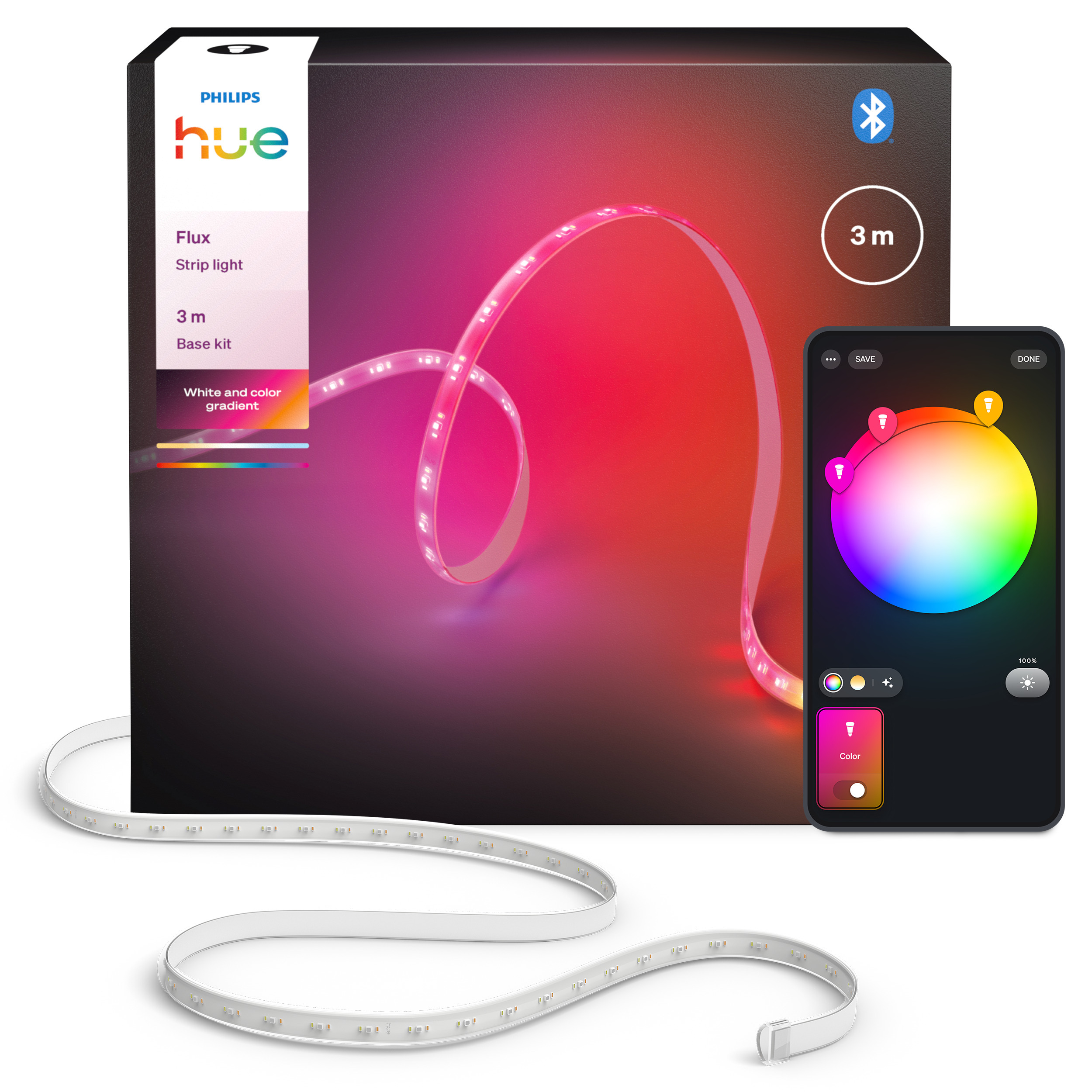Philips Hue Flux nutikas valgusriba, 3 m