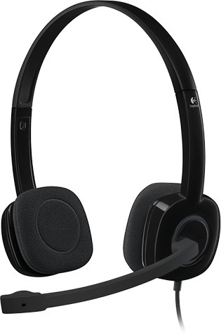 Logitech H151 peakomplekt, must
