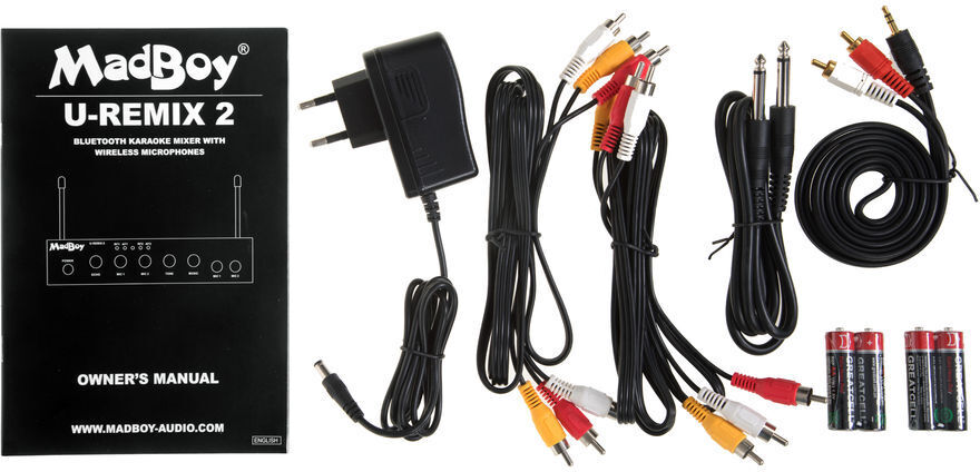 MadBoy U-Remix 2 Bluetooth juhtmevaba karaoke mikrofonipaar mikseriga - Image 5