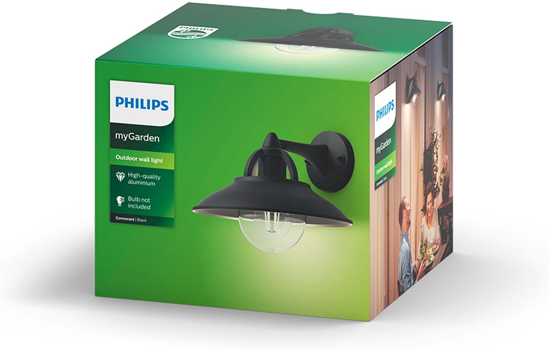 Philips Cormorant Wall Valgusti, must, E27 - Image 5