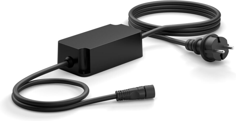 Philips HUE välistingimustes kasutatav toiteplokk 40 W, ühenduskaabliga, must, 24 V Hue madalpinge seeria jaoks