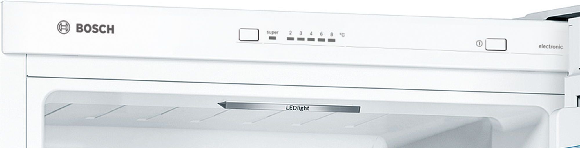 Bosch KGV39VWEA Serie 4 külmik-sügavkülmik, valge, 2m - Image 3