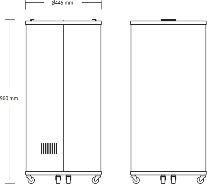 Scandomestic TK 66 BE tünnikujuline külmkapp, must - Image 2