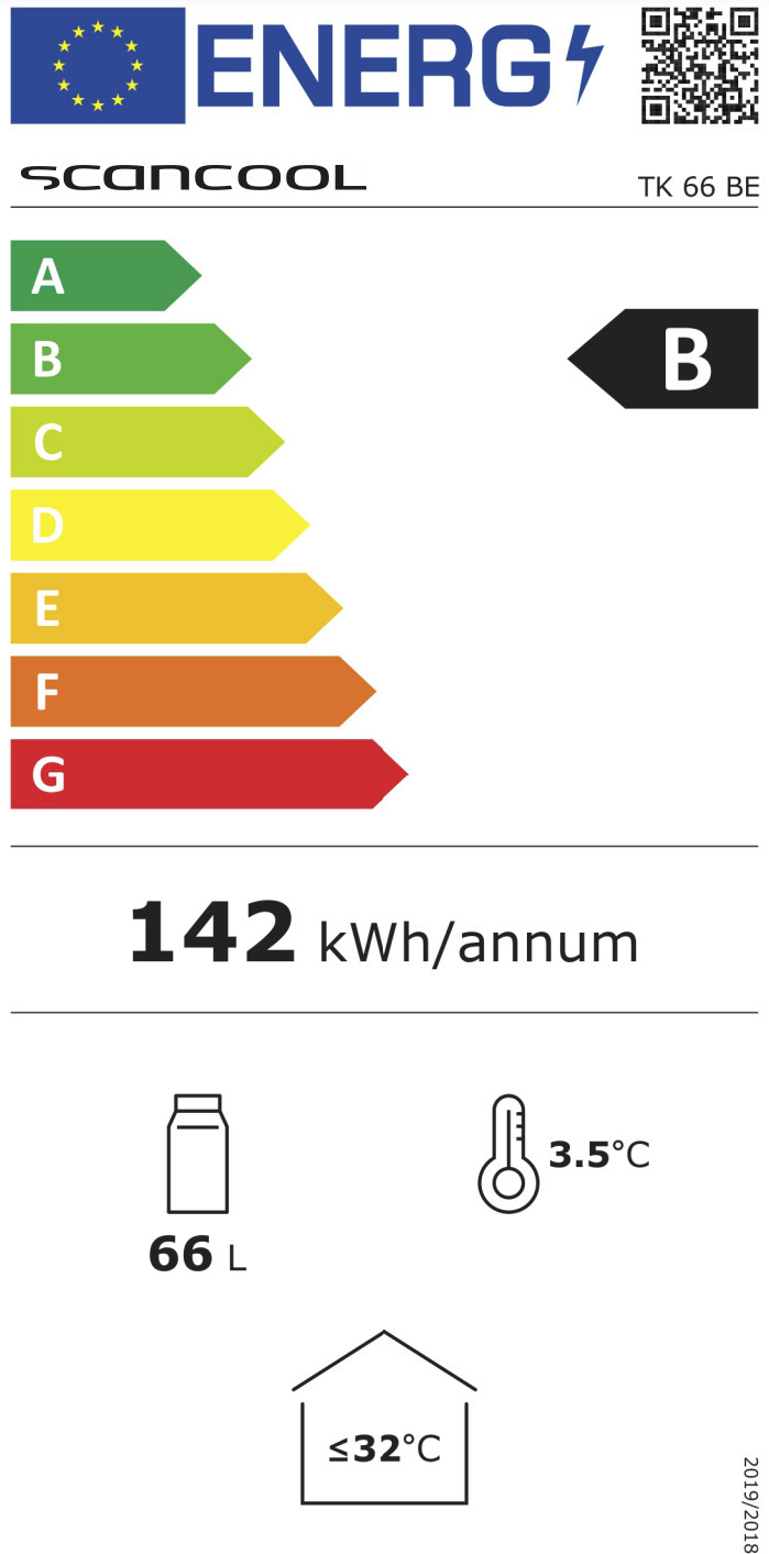 Scandomestic TK 66 BE tünnikujuline külmkapp, must - Image 3