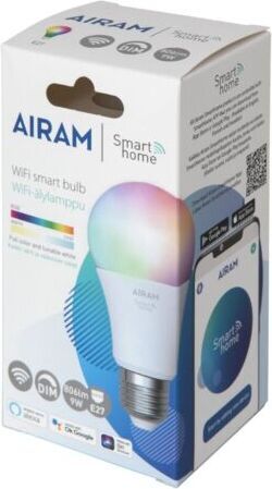 Airam SmartHome - nutikas lamp, E27, opaal, 806 lm, RGBW, WiFi - Image 3