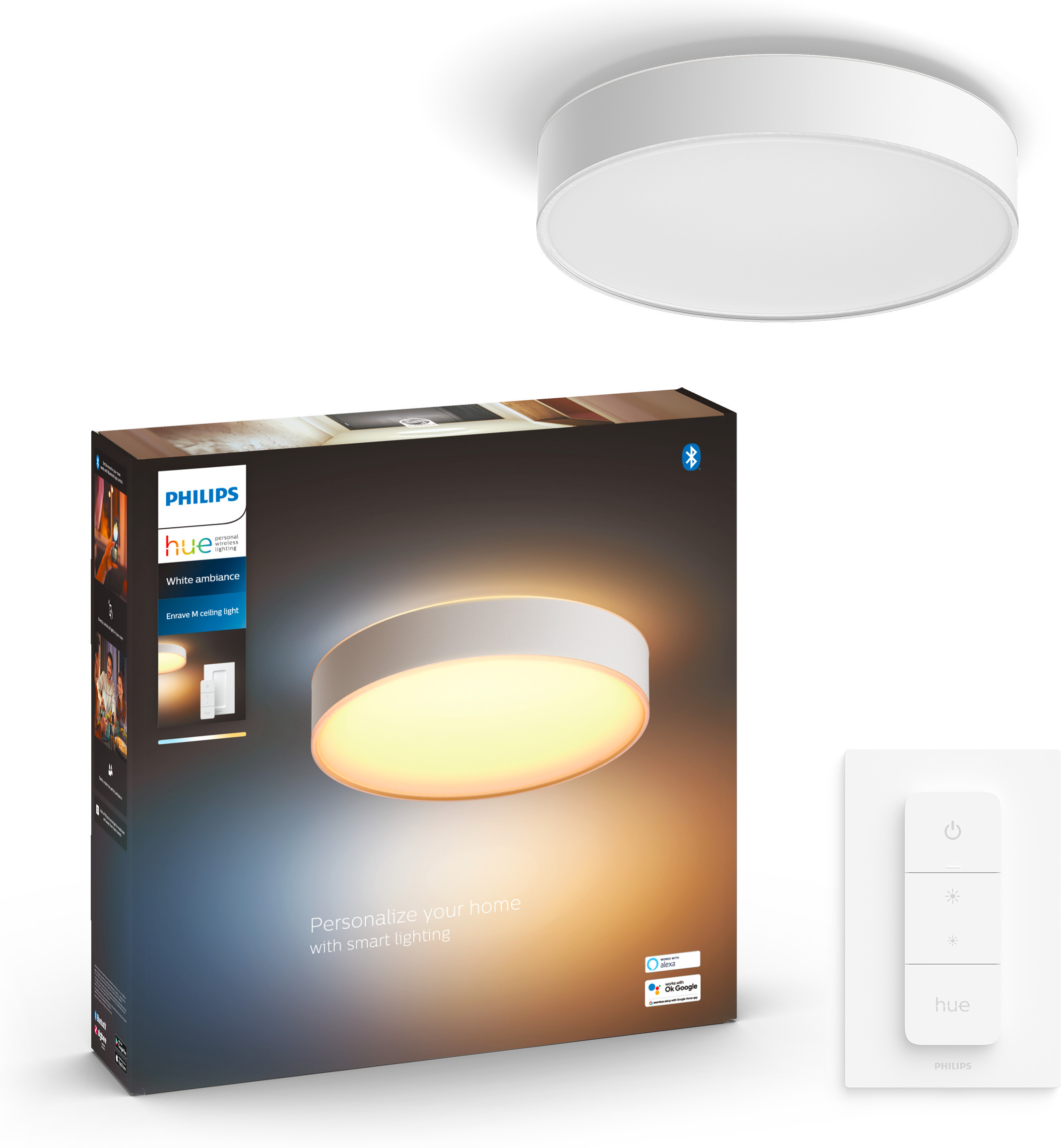 Philips Hue Enrave M valge meeleoluga nutikas laelamp, keskmine, valge - Image 4