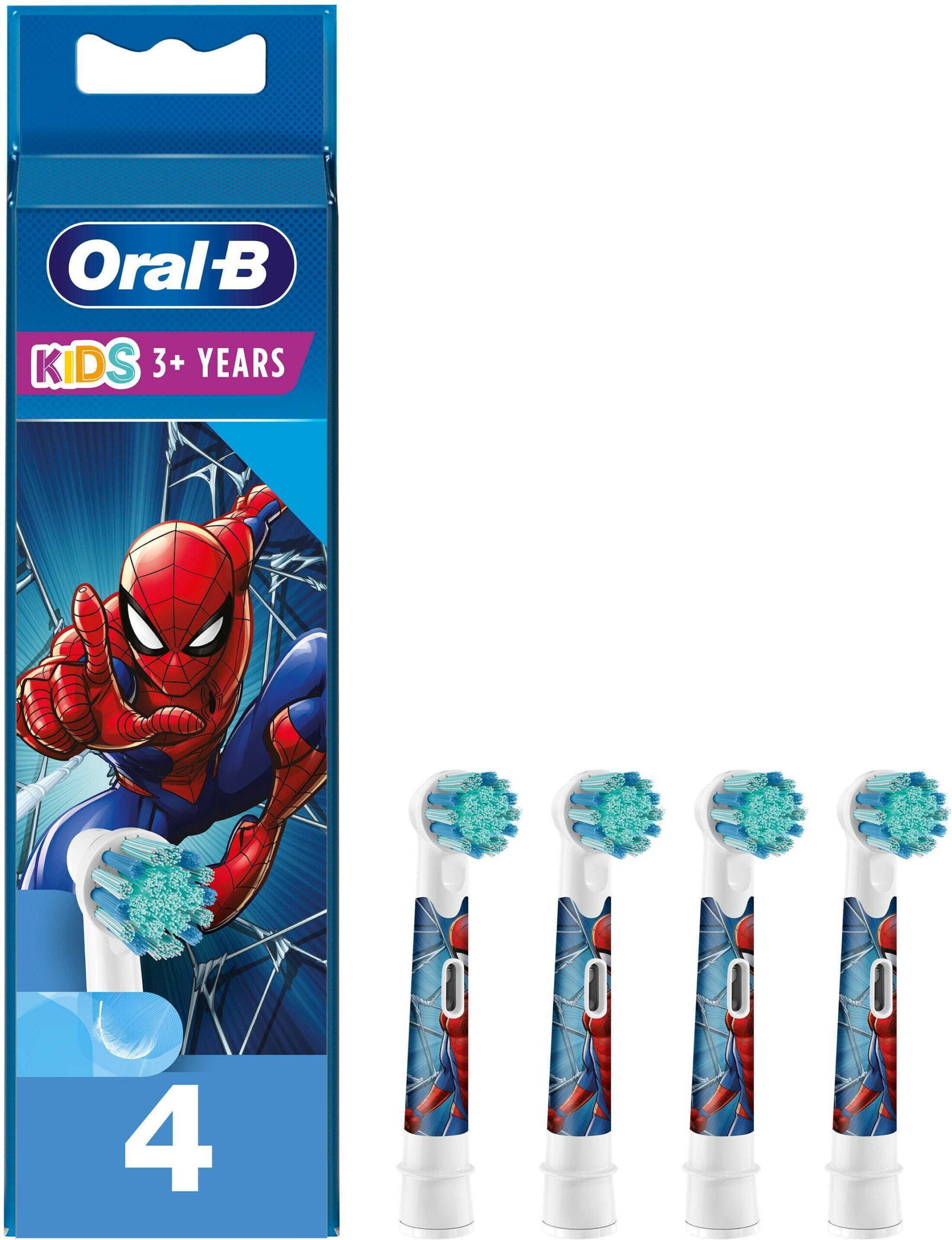 Oral-B Kids Spider-Man vahetushari, 4 tk