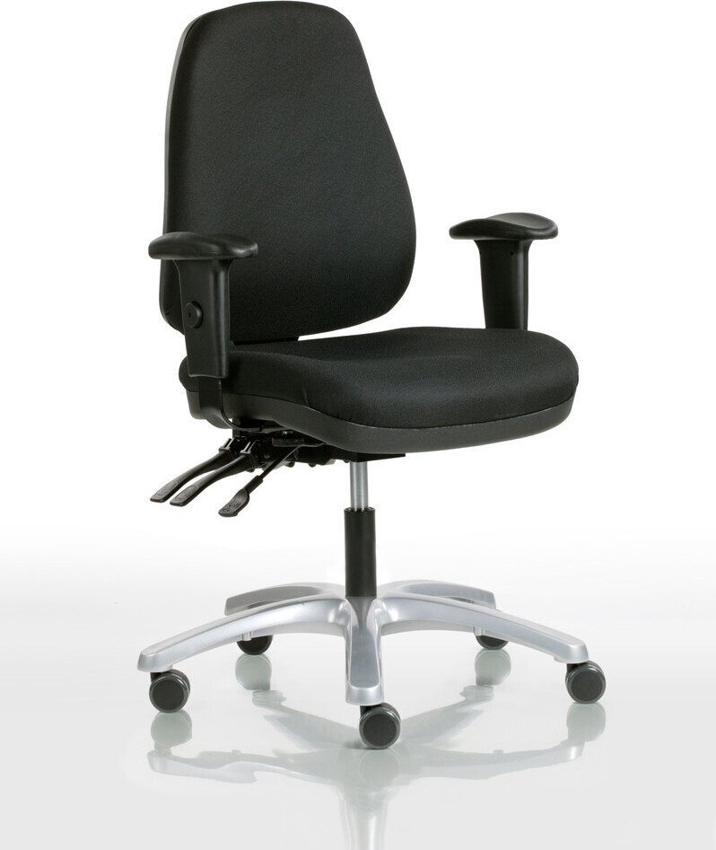 Toplux Team 11 office chair with armrests, black