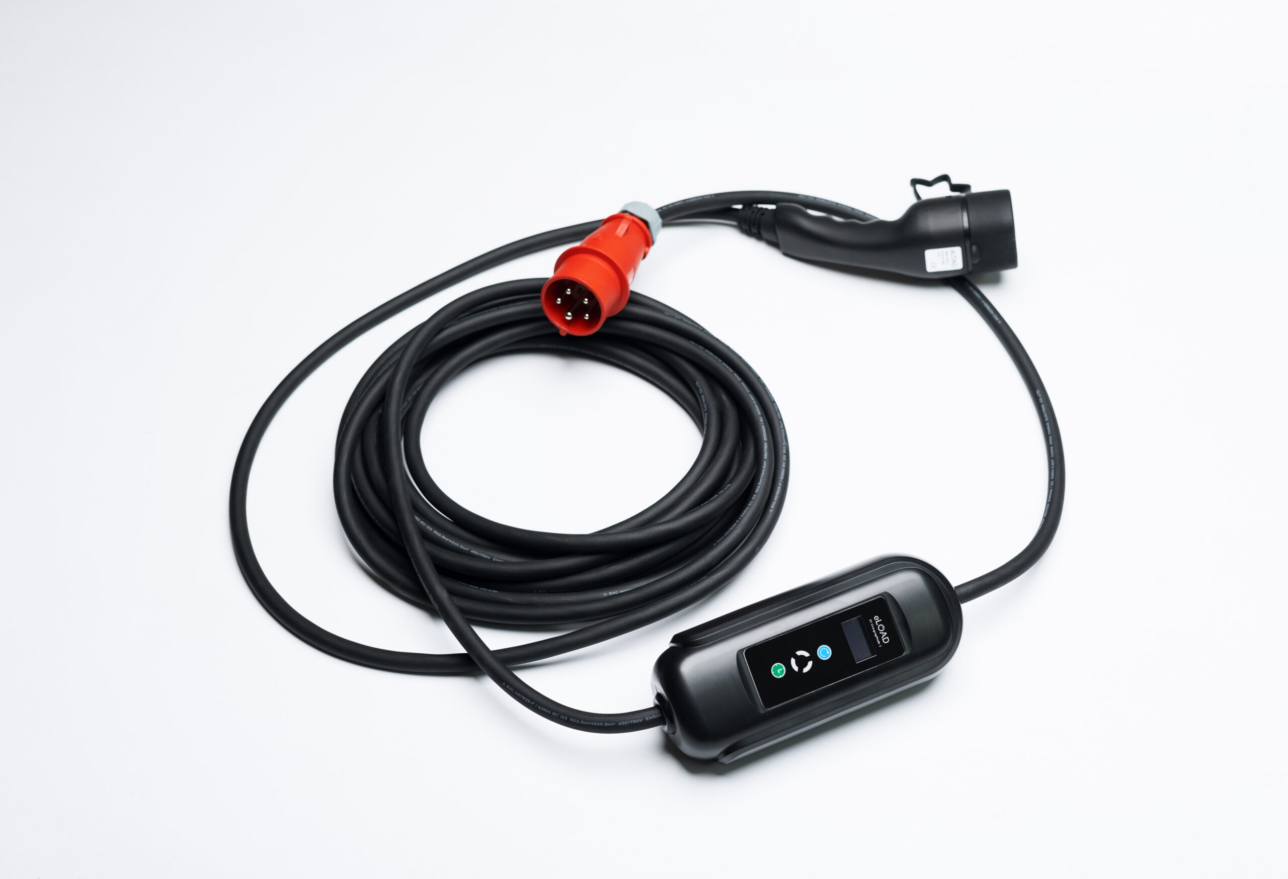 eLOAD+ elektriauto laadimiskaabel, 11 kW, 8-16 A, 3-faasiline CEE-Type2, 10 m