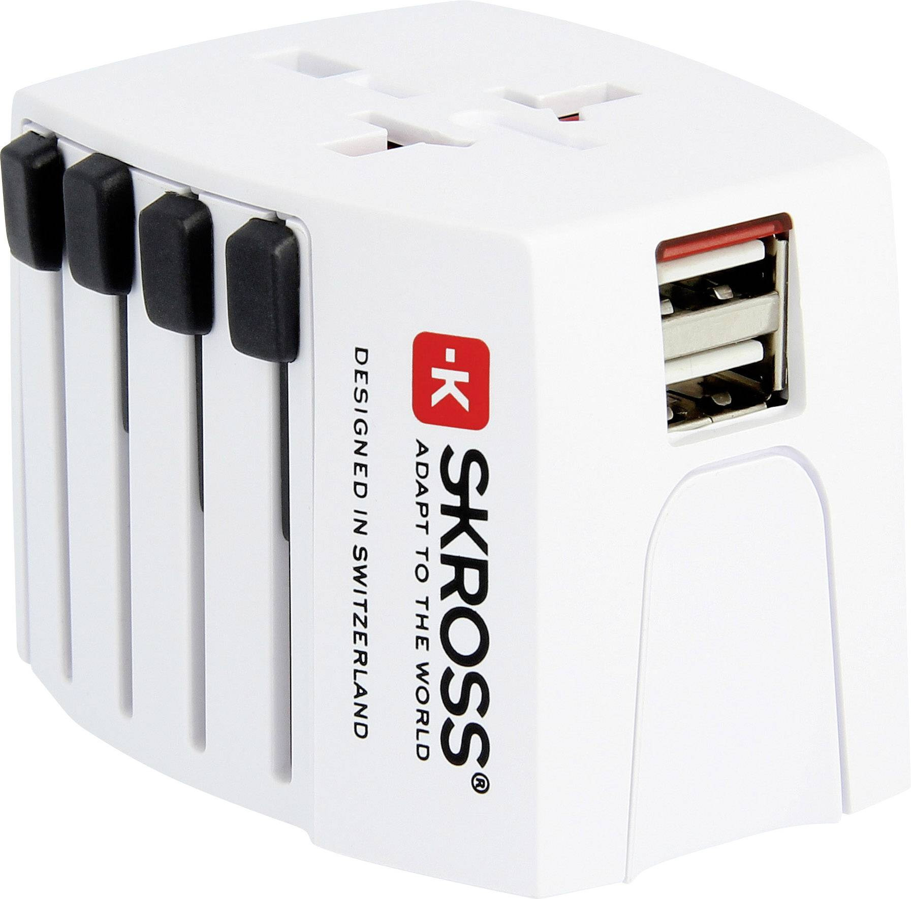 SKROSS MUV USB 2xA reisiadapter kahe USB-pordiga