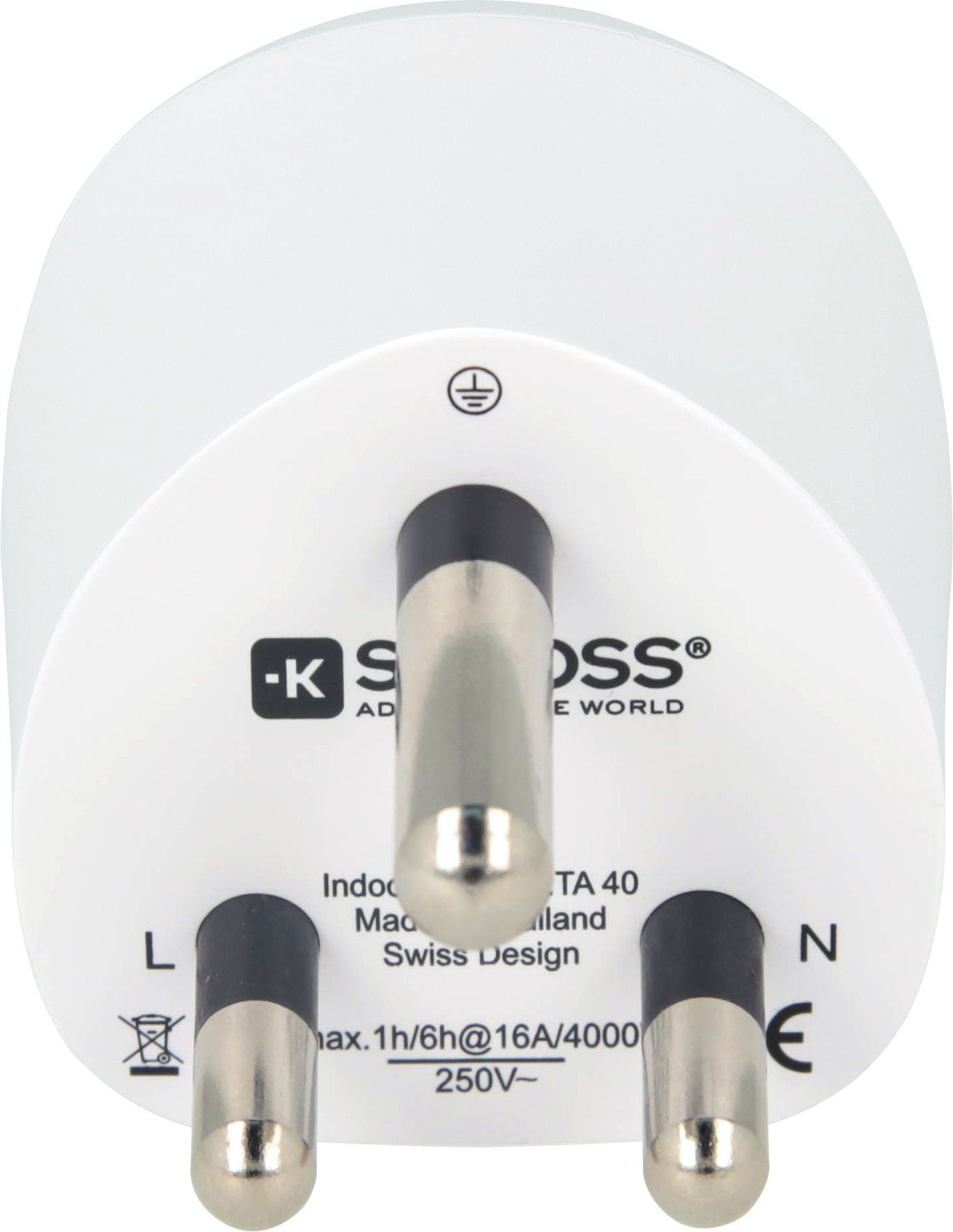 SKROSS Combo adapter Lõuna-Aafrika Vabariigis ja Euroopa reisiadapter - Image 3