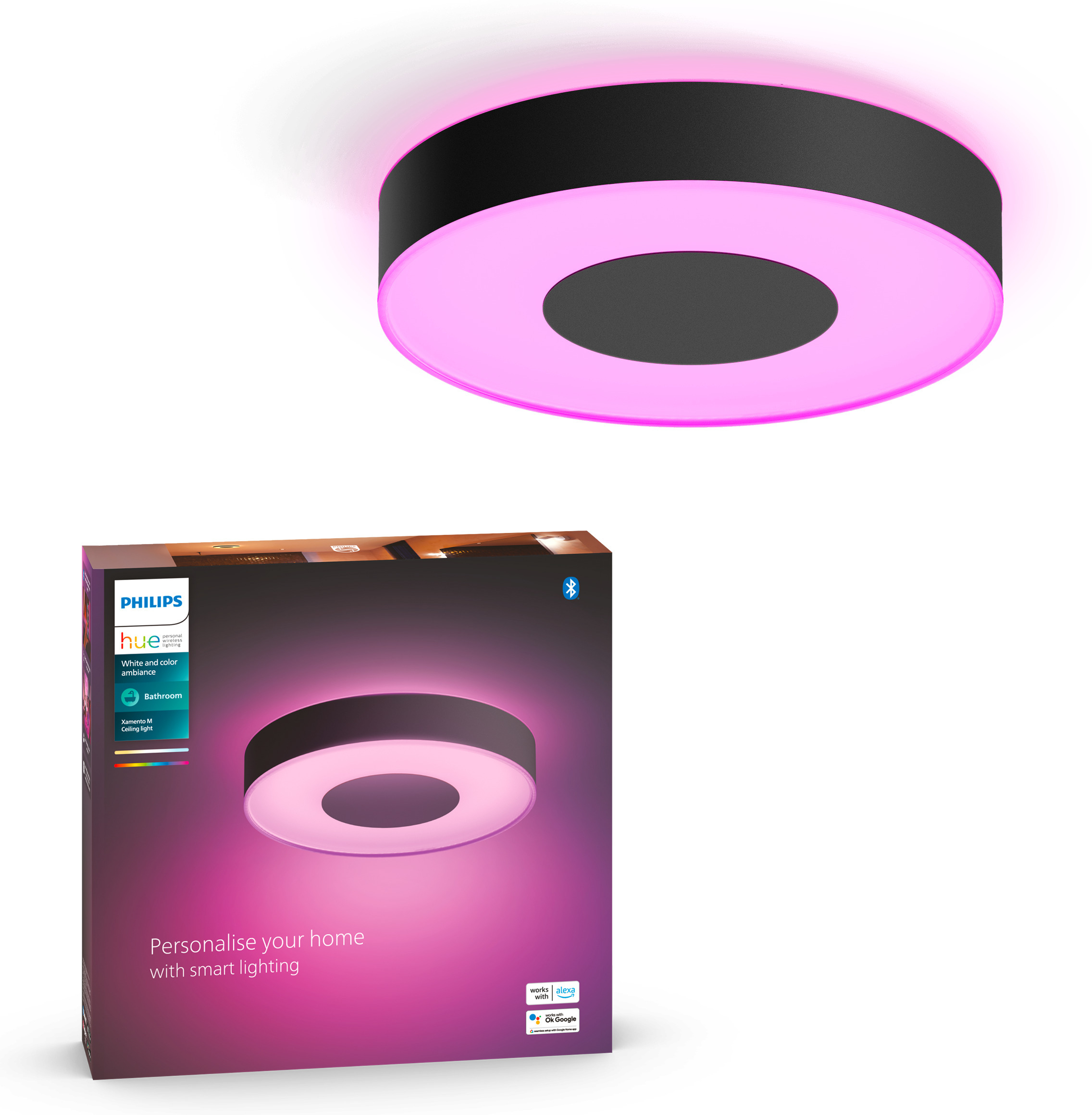 Philips Hue Xamento M nutikas laevalgusti, must, IP44 - Image 3