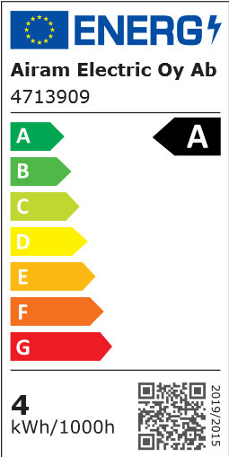 Airam LED A60 lamp, E27, 4000K, 806lm, läbipaistev kuppel - Image 3
