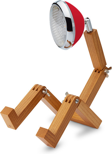 Mr. Wattsoni minilaualamp, välgupunane