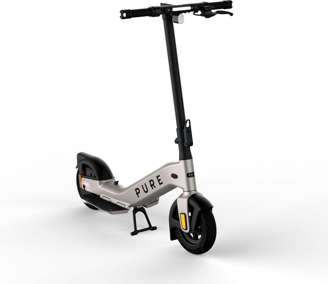 Pure Electric Advance+ elektritõukeratas, plaatinahõbedane