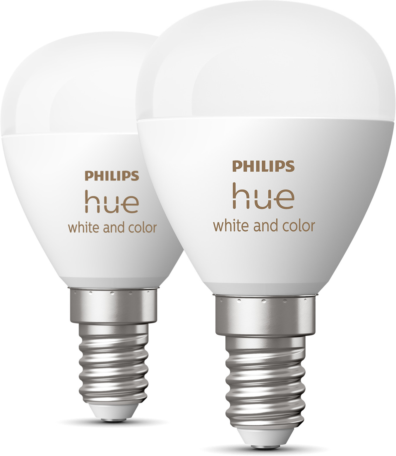 Philips Hue White and Color Ambience Luster nutipirn, E14, P45, 470 lm, 2200-6500 K, 2 tk