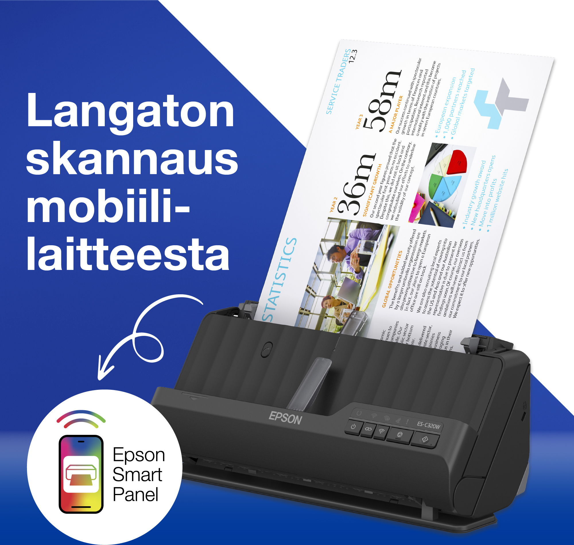 Epson WorkForce ES-320W -A4 skanner, juhtmevaba - Image 3