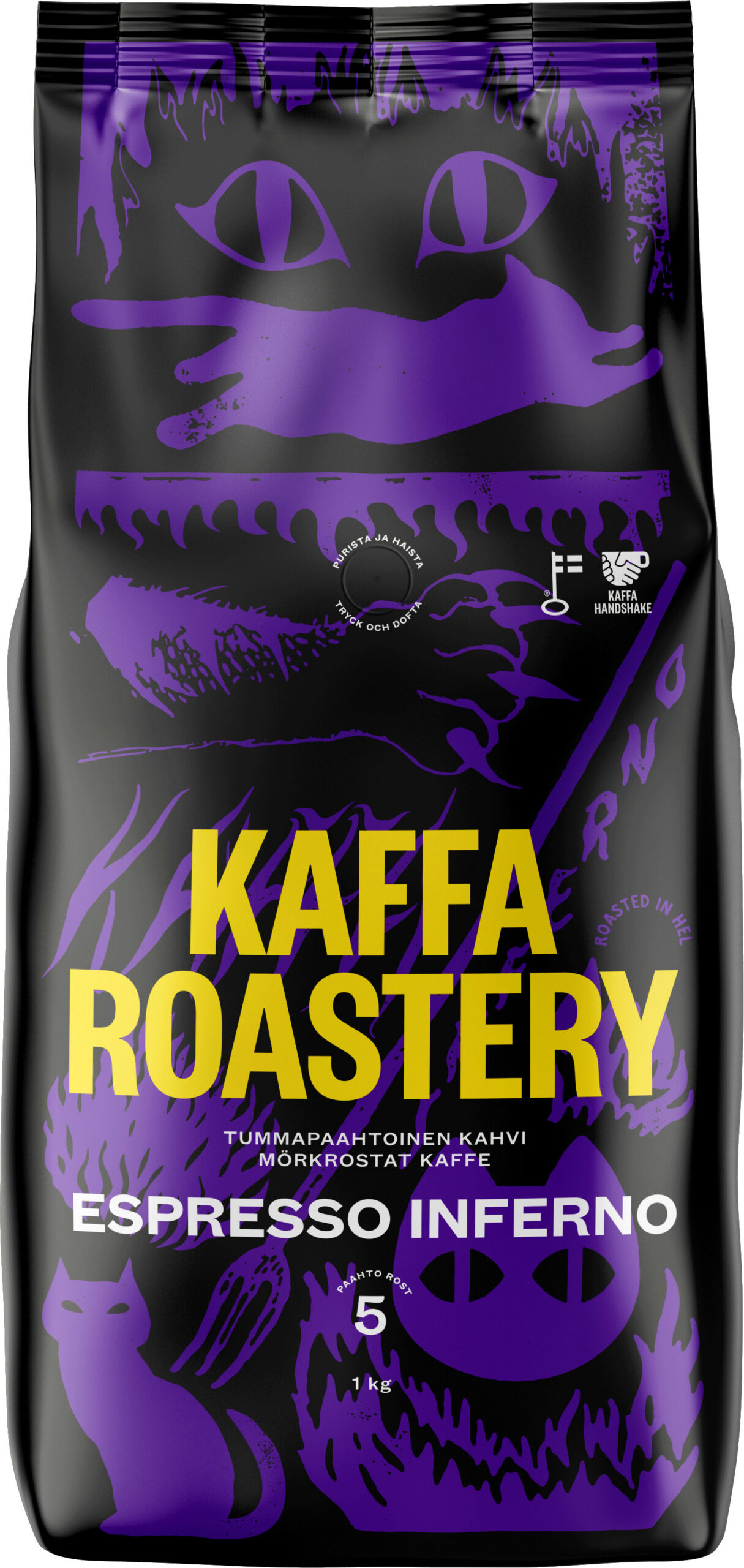 Kaffa Roastery Espresso Inferno kohvioad, 1 kg