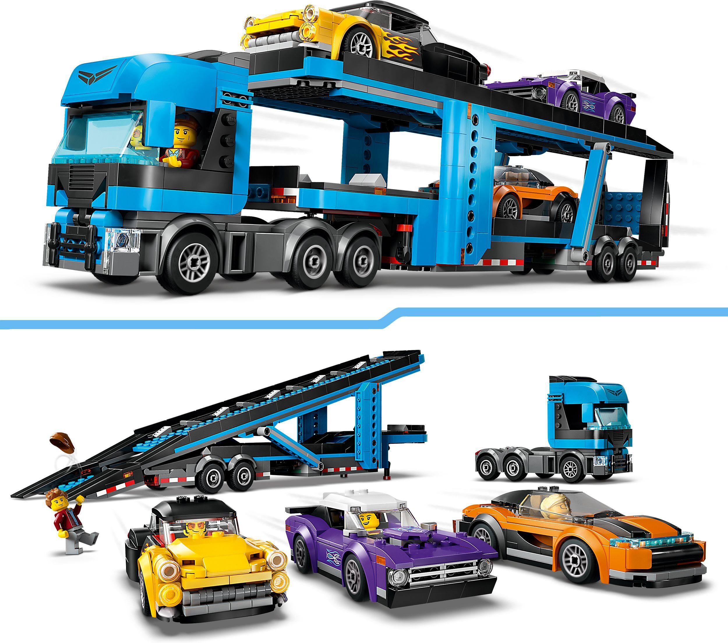 LEGO City Big Vehicles 60408 - Sports Cars transport truck - Image 5