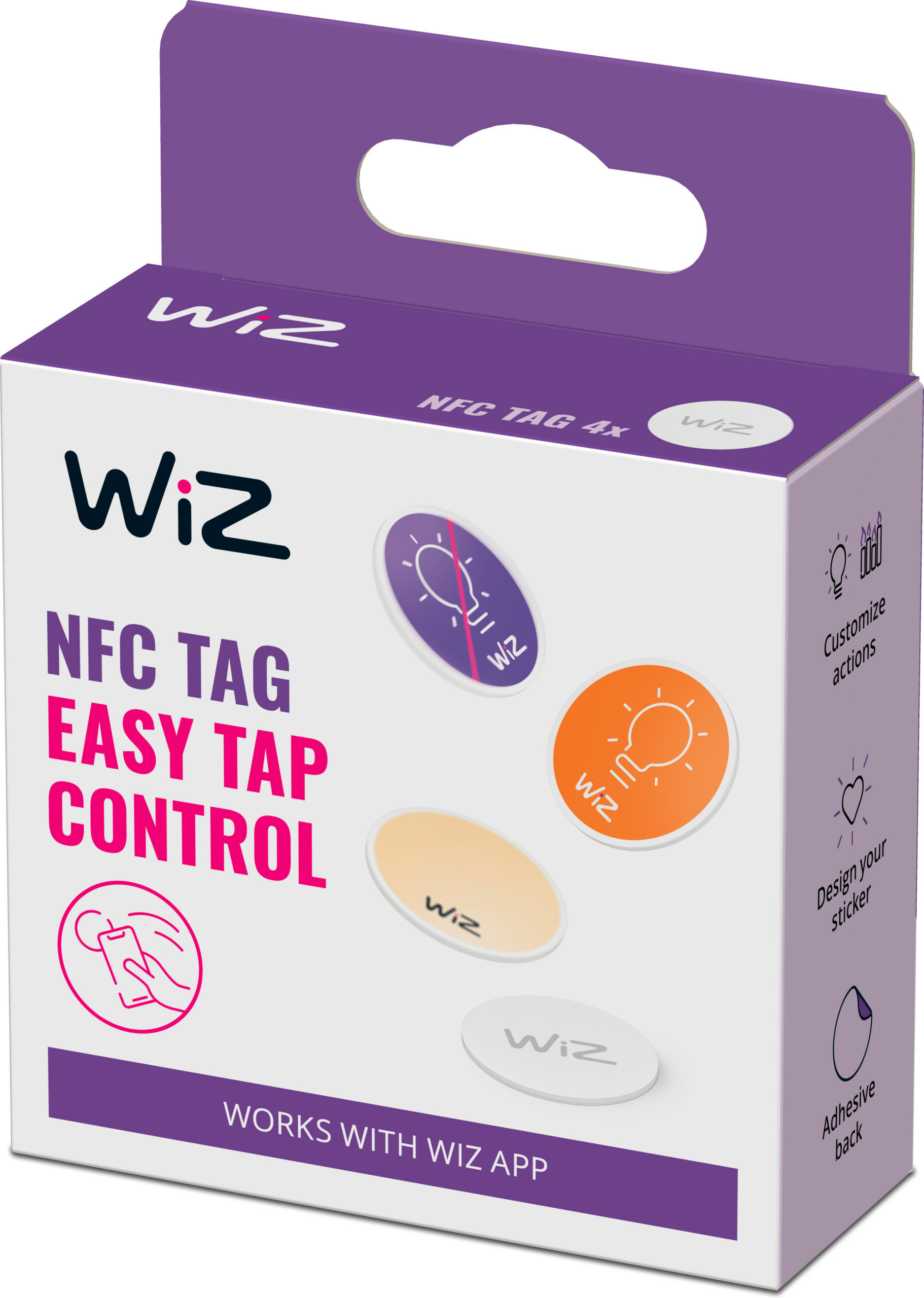 WiZ NFC silt, 4 tk - Image 2