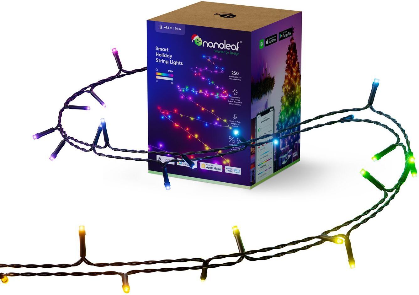 Nanoleaf Matter Holiday String Lights dekoratiivvalgus, 250 LED-i, 20 m