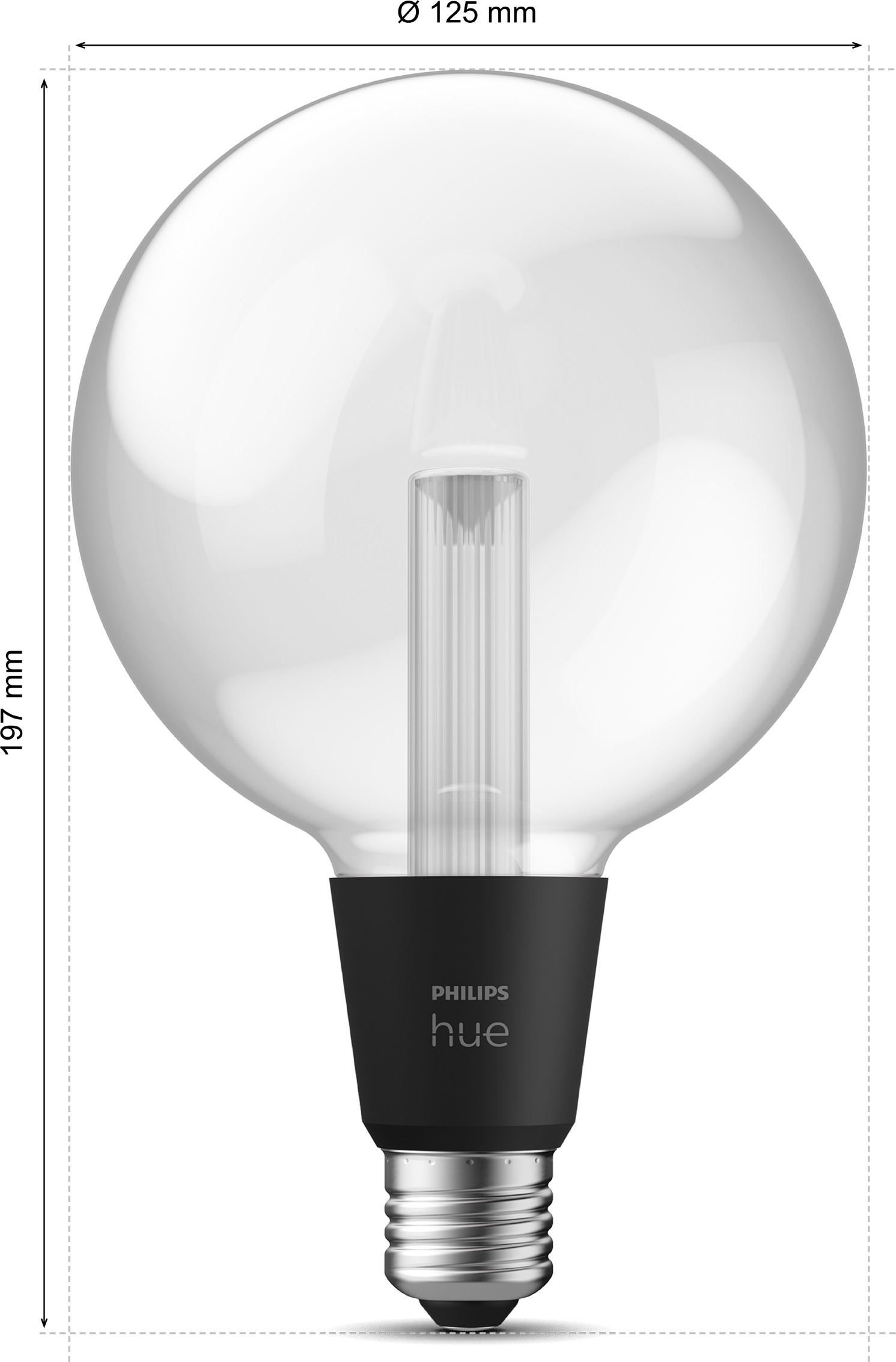Philips Hue Lightguide Globe nutikas pirn, E27, G125 - Image 4