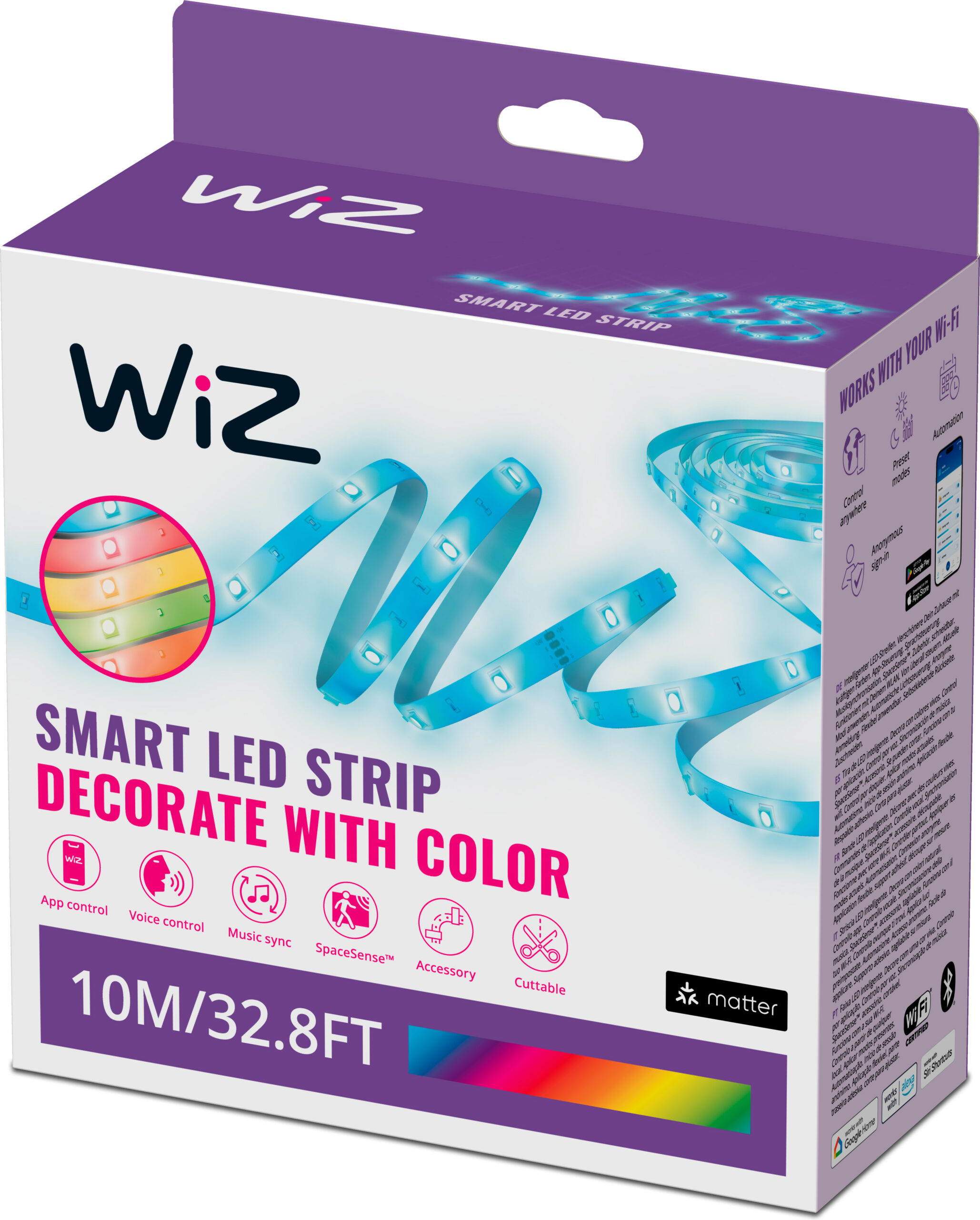 WiZ RGB LED-riba - valgusriba, 10 m - Image 2