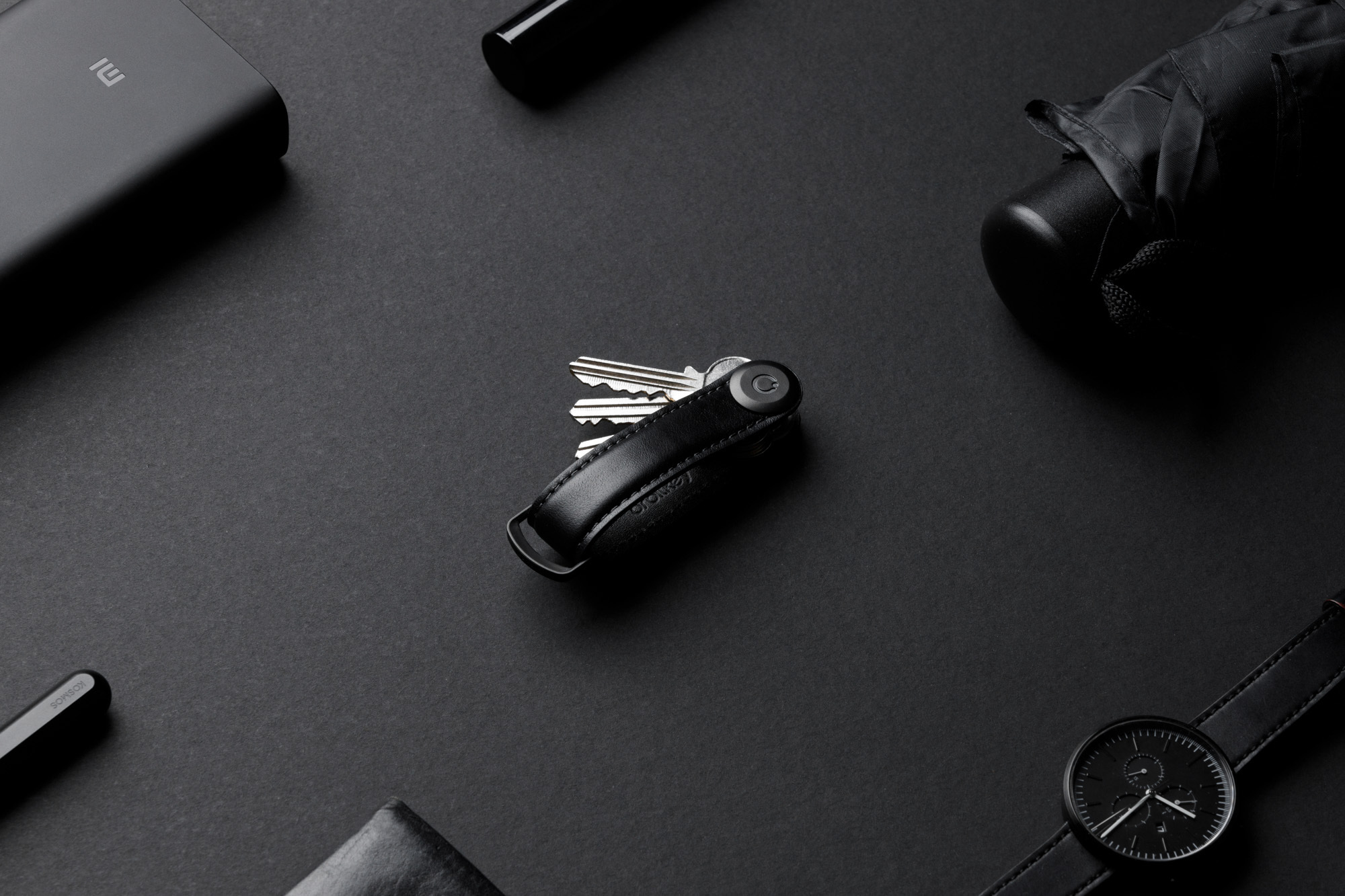 Orbitkey nahast võtmehoidja, must - Image 5