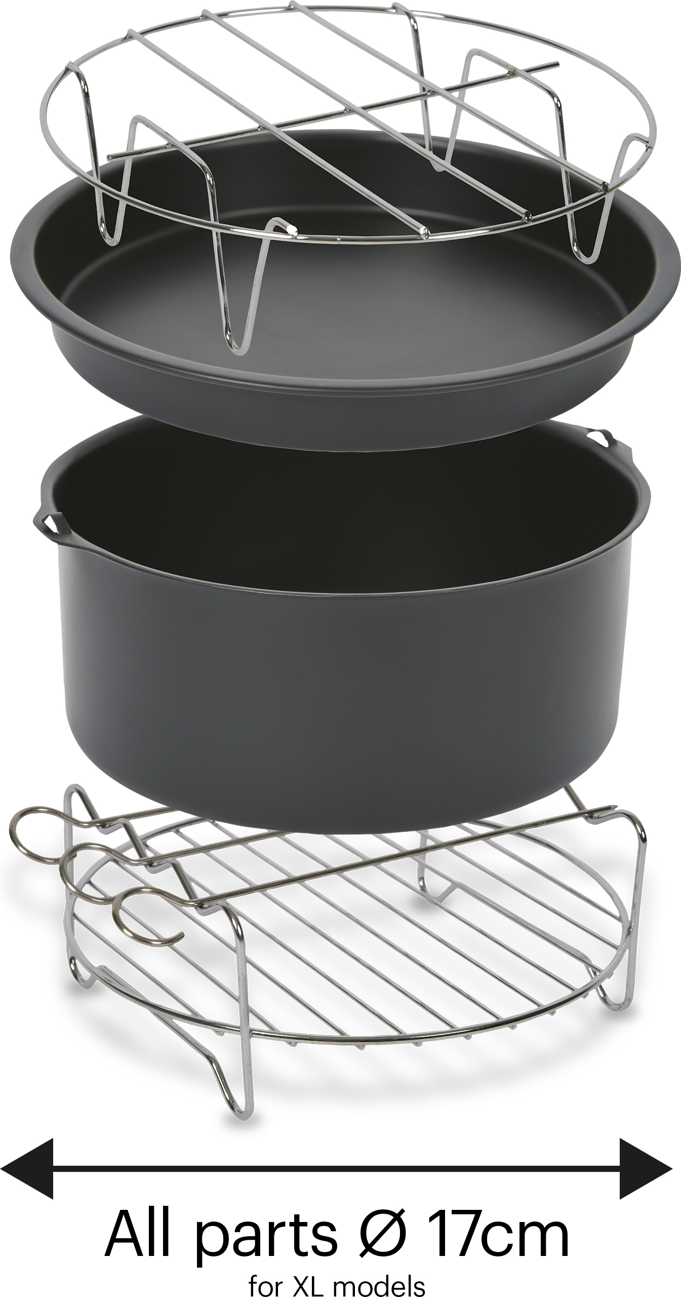 OBH Nordica Easy Fry Accessory Set for OBH Nordica XL Air Fryer Models - Image 2