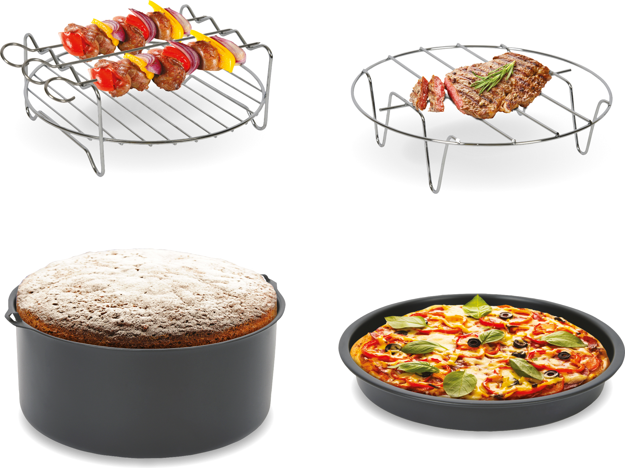 OBH Nordica Easy Fry Accessory Set for OBH Nordica XL Air Fryer Models - Image 5