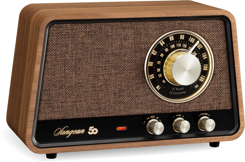 Sangean WR-101 lauaraadio, Bluetooth, vintage pähklipuu - Image 3