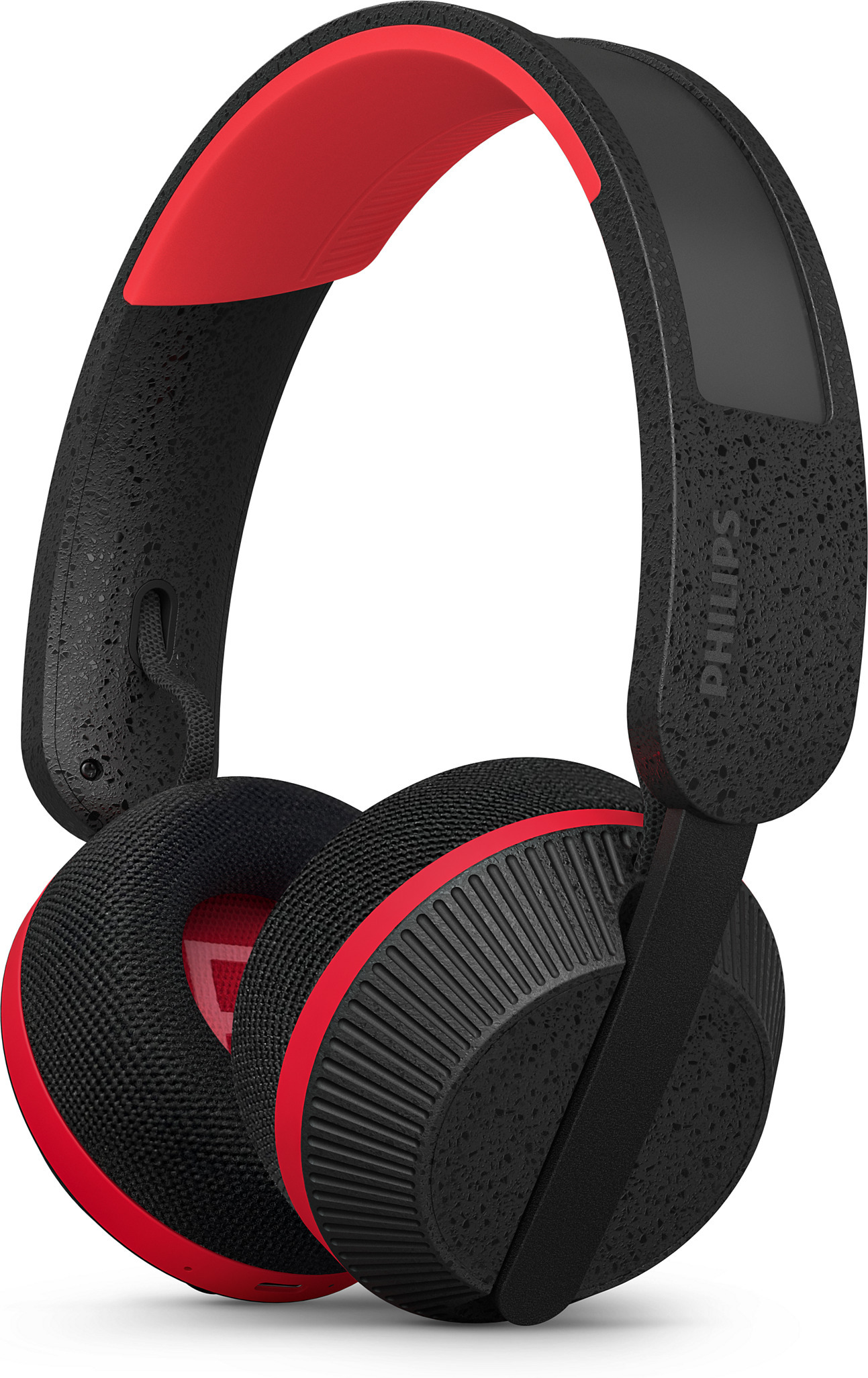 Philips GO TAA6219BK/00 spordipeavõruga kõrvaklapid, mustad/punased