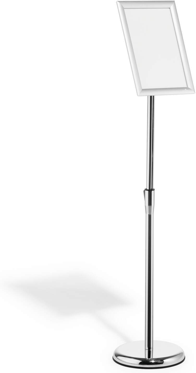 Vastupidav klõpskinnitusega põrandaalus alumiiniumist A4, hõbedane