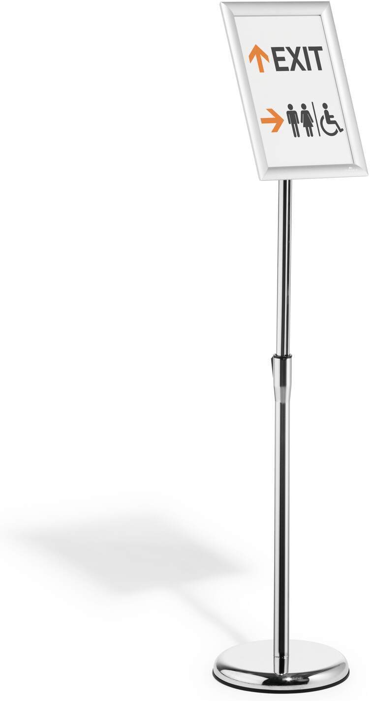 Vastupidav klõpskinnitusega põrandaalus alumiiniumist A4, hõbedane - Image 3