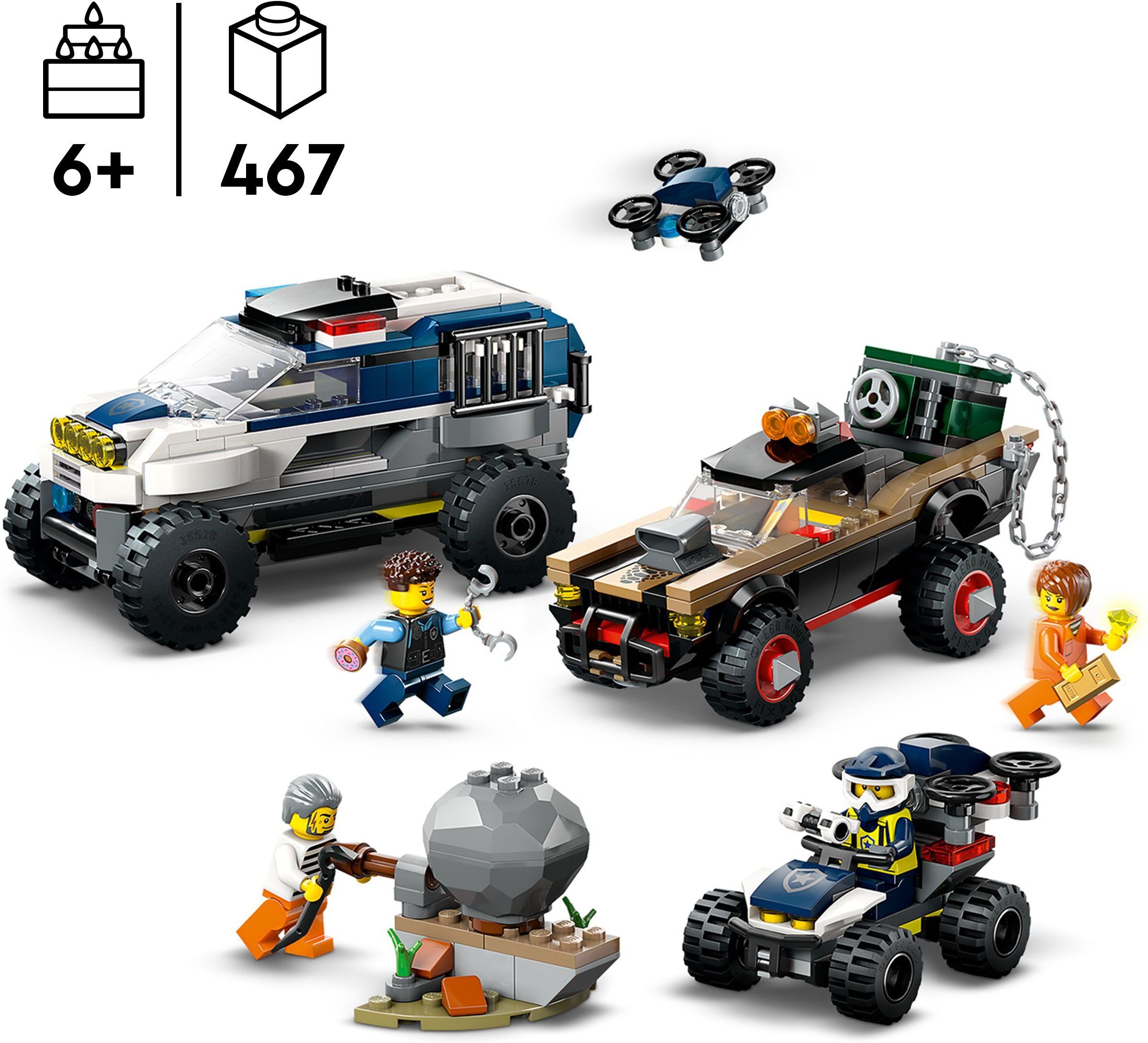 LEGO City 60449 – Politseimaasturi tagaajamine - Image 2