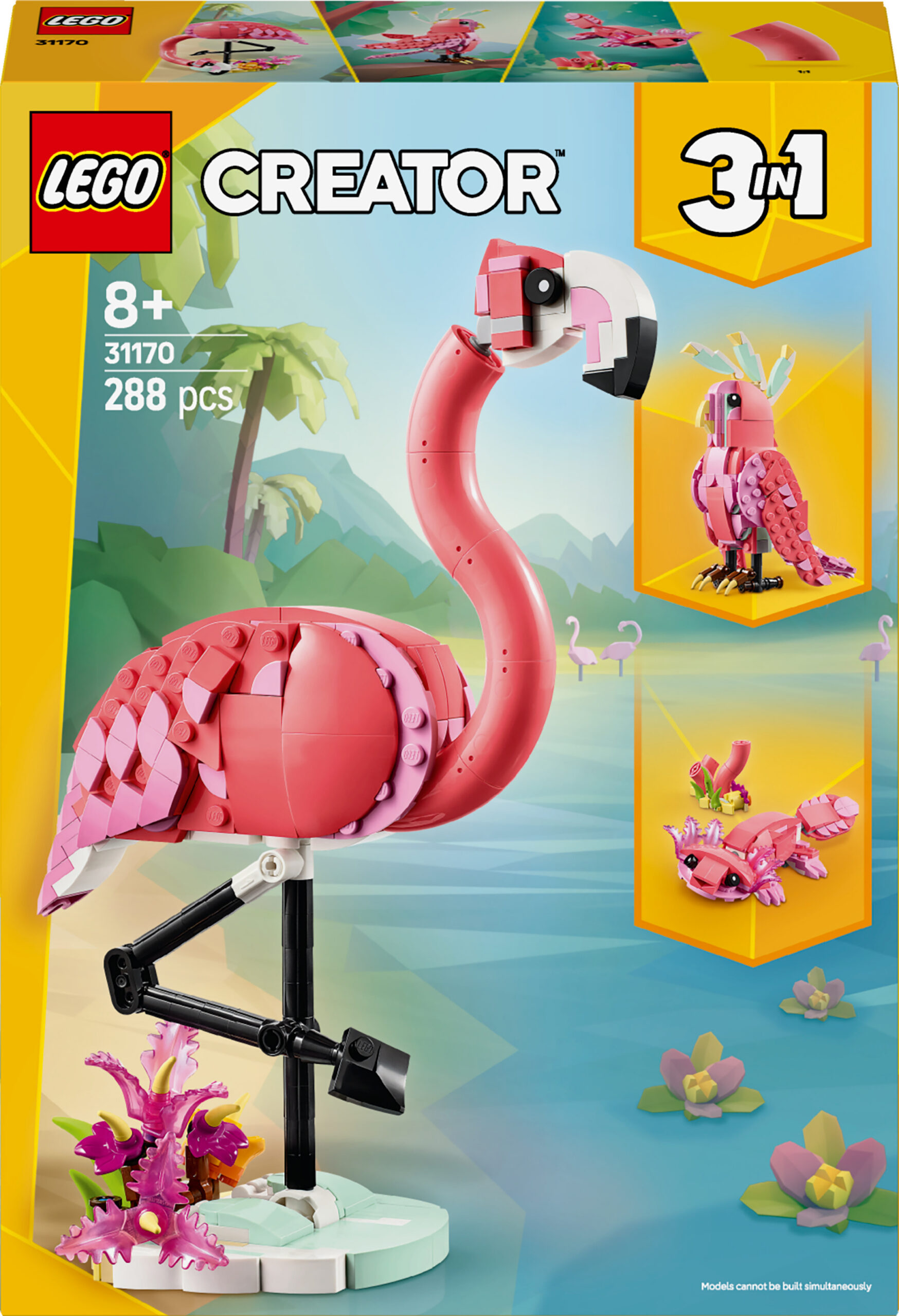 LEGO Creator 31170 – Metsloomad: Roosa flamingo