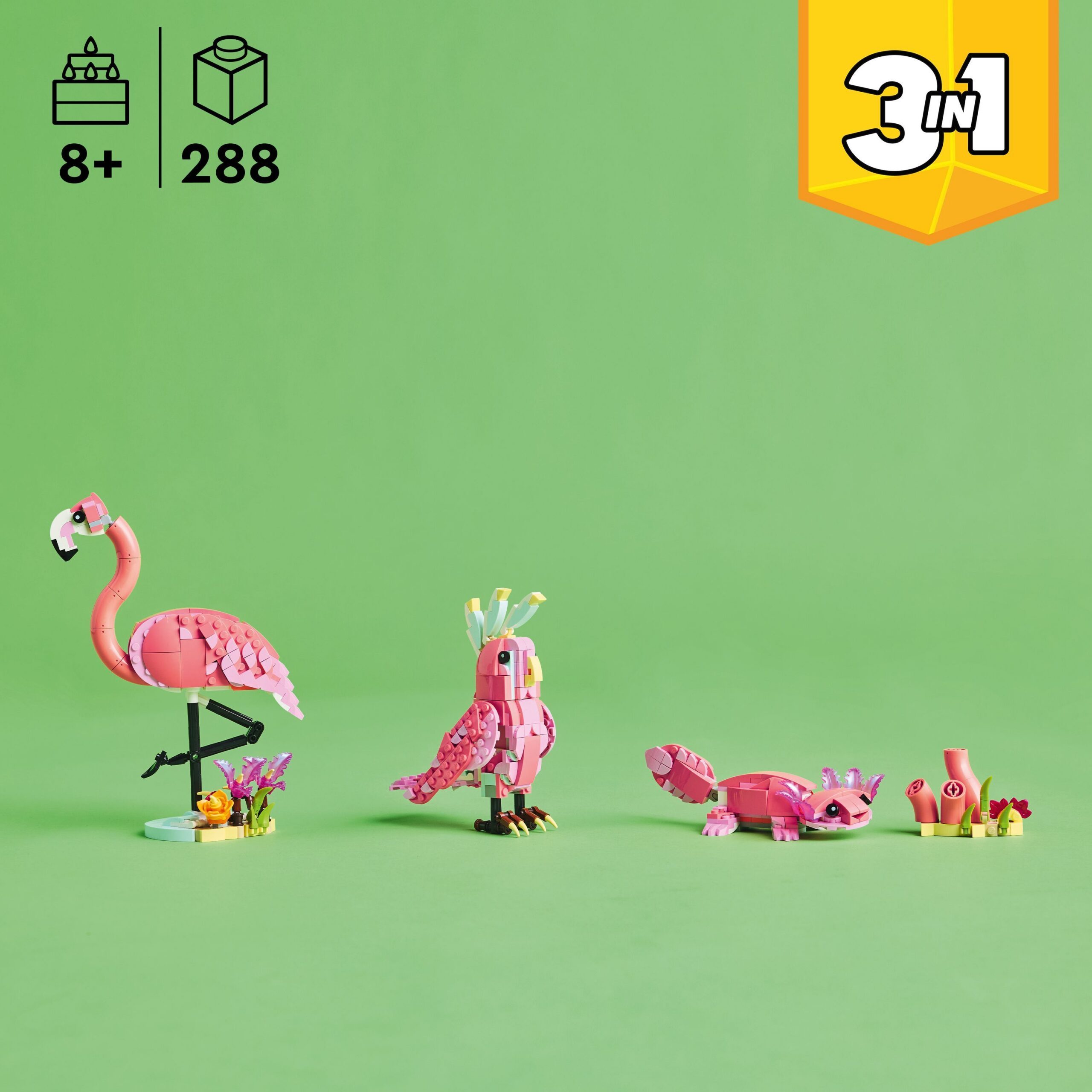 LEGO Creator 31170 – Metsloomad: Roosa flamingo - Image 2