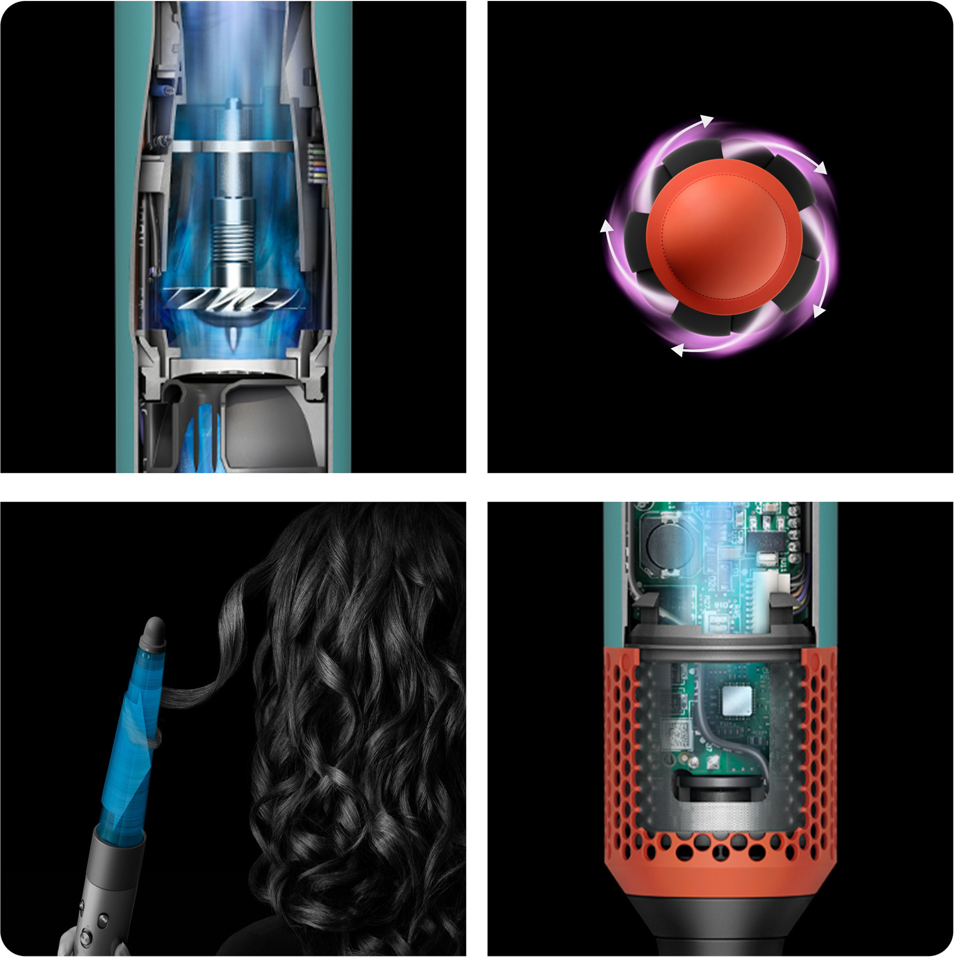 Dyson Airwrap I.D. Curly + Coily multifunktsionaalne soengukujundaja ja föön, keraamiline patina/Topaas - Image 5