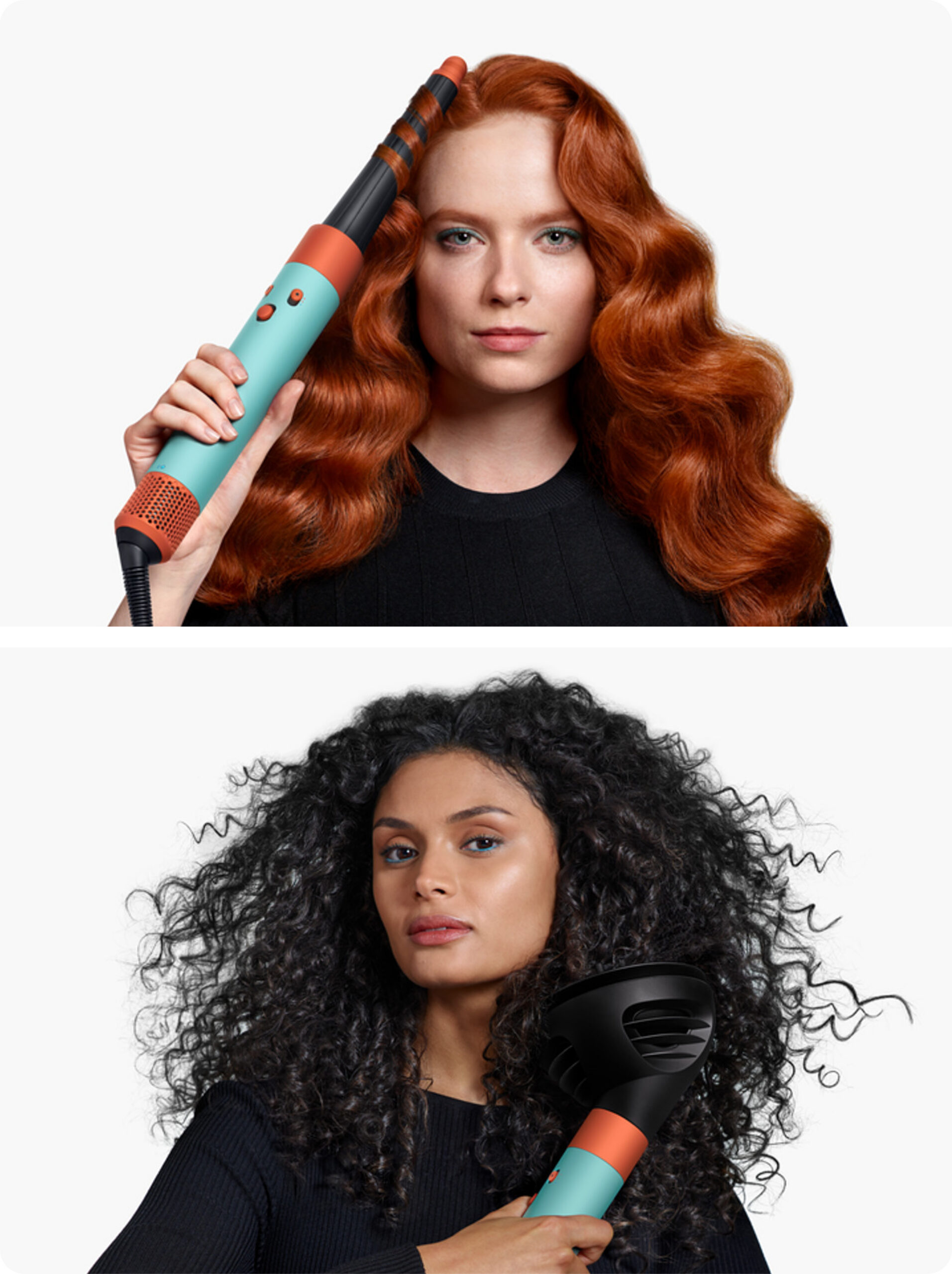 Dyson Airwrap I.D. Curly + Coily multifunktsionaalne soengukujundaja ja föön, keraamiline patina/Topaas - Image 2