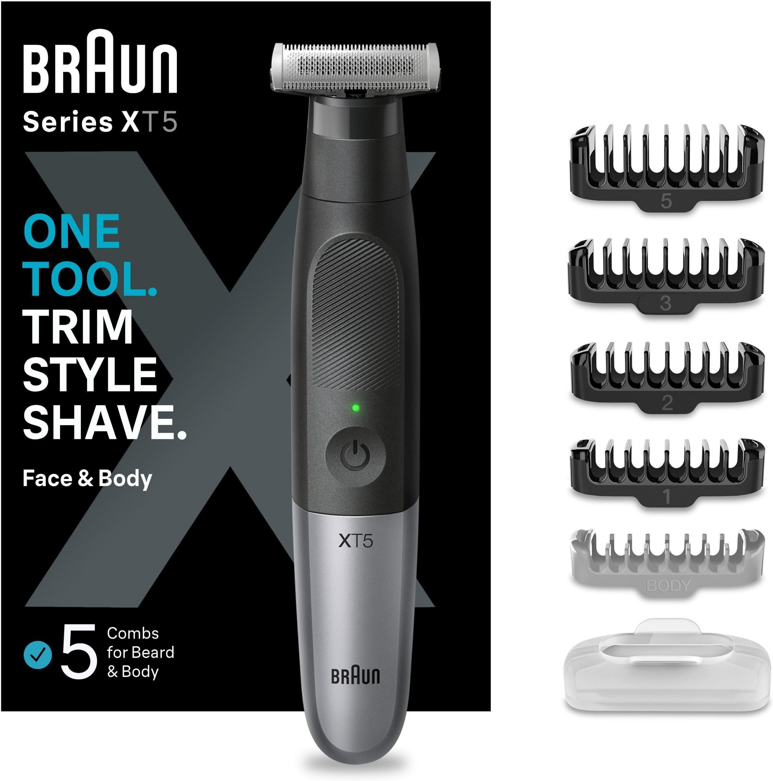 Braun Series X habemetrimmer, XT5100, hall
