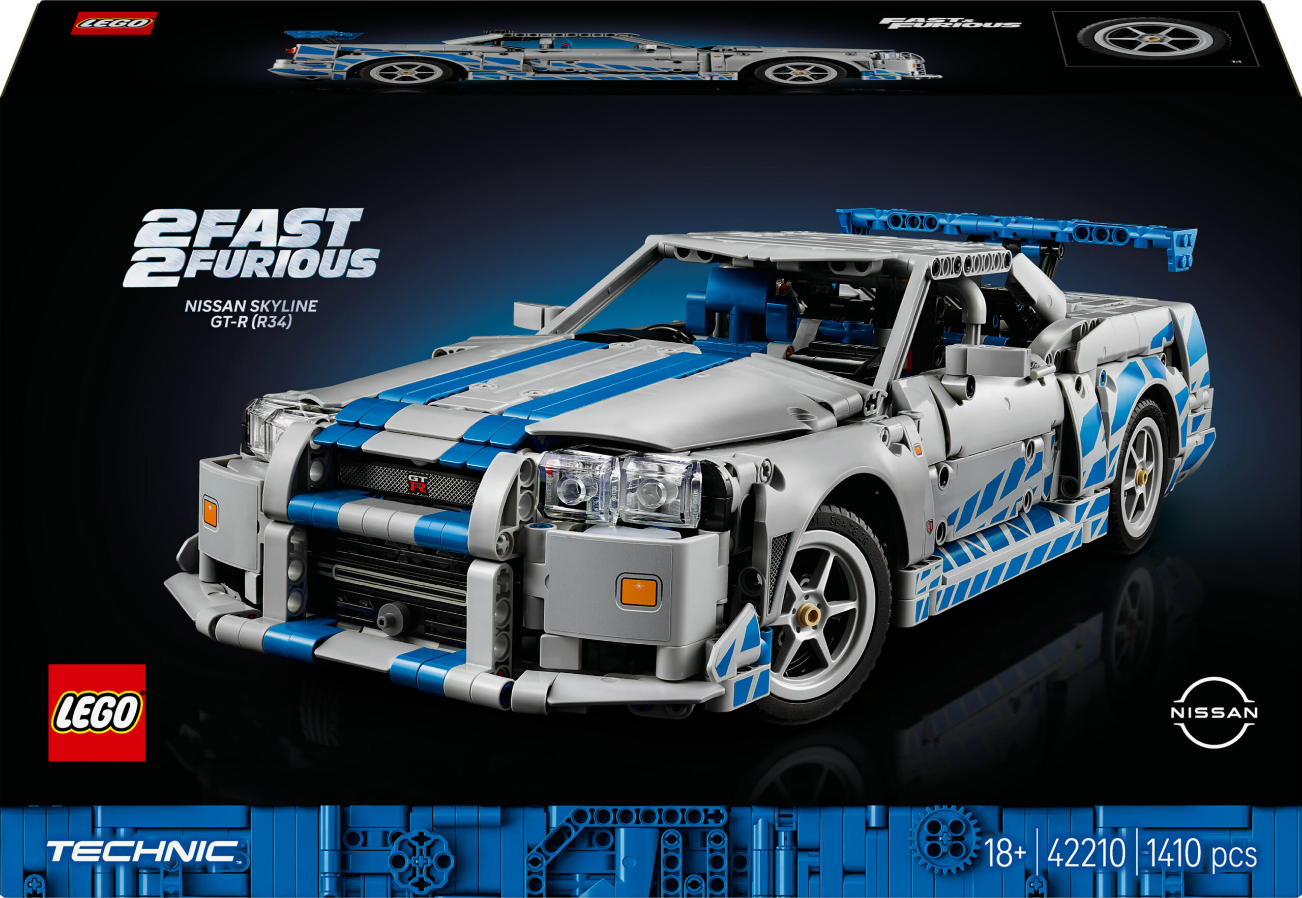 LEGO Technic 42210 2 Fast 2 Furious Nissan Skyline GT-R (R34) auto
