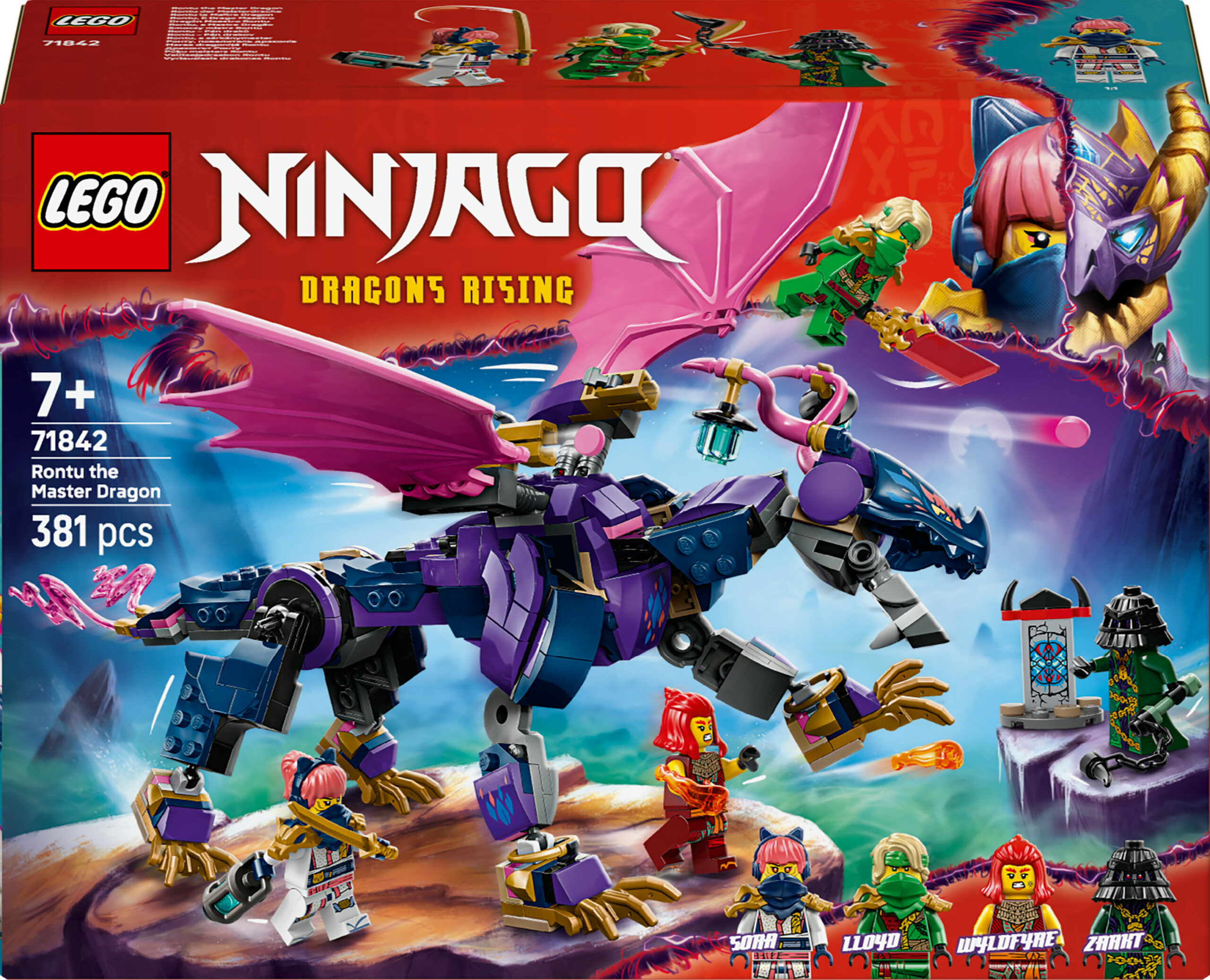 LEGO NINJAGO 71842 Rontu, meisterdraakon