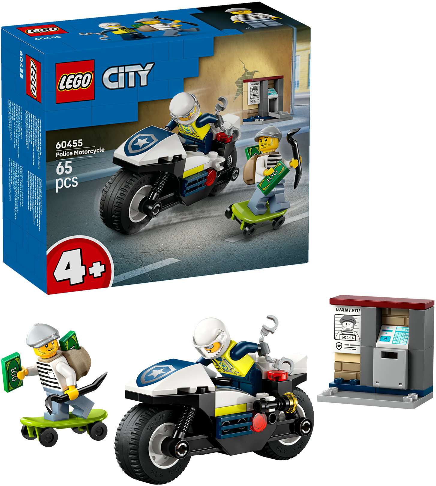 LEGO City 60455 Politsei mootorratta tagaajamine - Image 2