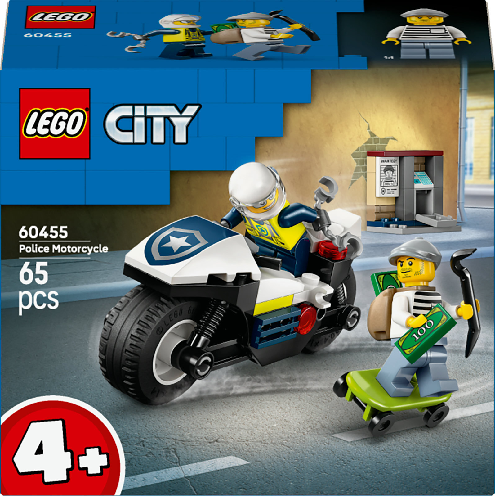 LEGO City 60455 Politsei mootorratta tagaajamine