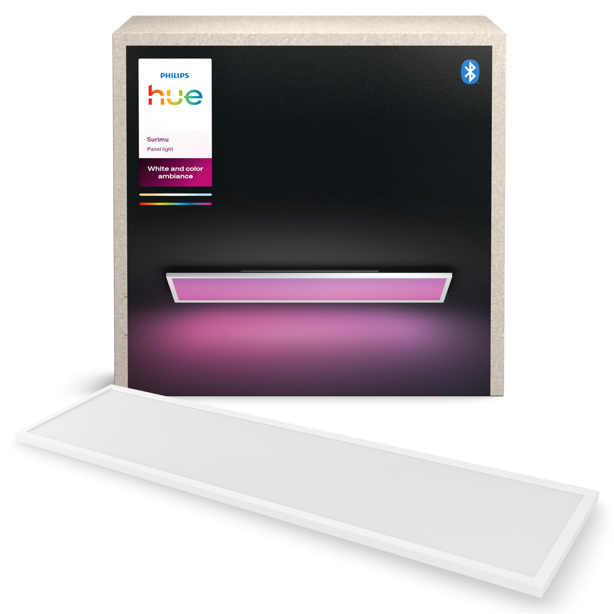 Philips Hue Surimu täisvärviline laevalgusti 60W, 2000–6500K, 4150 lm, ristkülik, valge