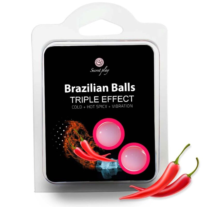 SET 2 BRAZILIAN BALLS TRIPLE EFFECT