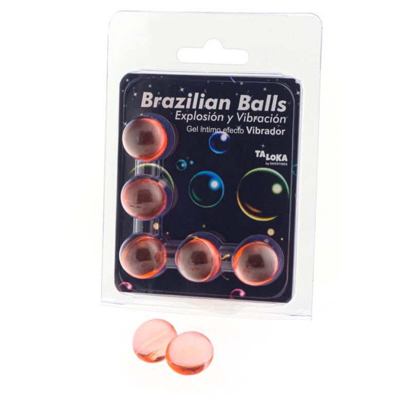 5 BRAZILIAN BALLS VIBRATING EFFECT EXCITING GEL