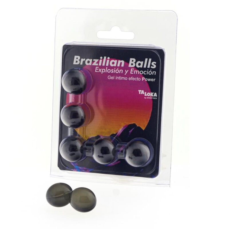 5 BRAZILIAN BALLS POWER EFFECT EXCITING GEL