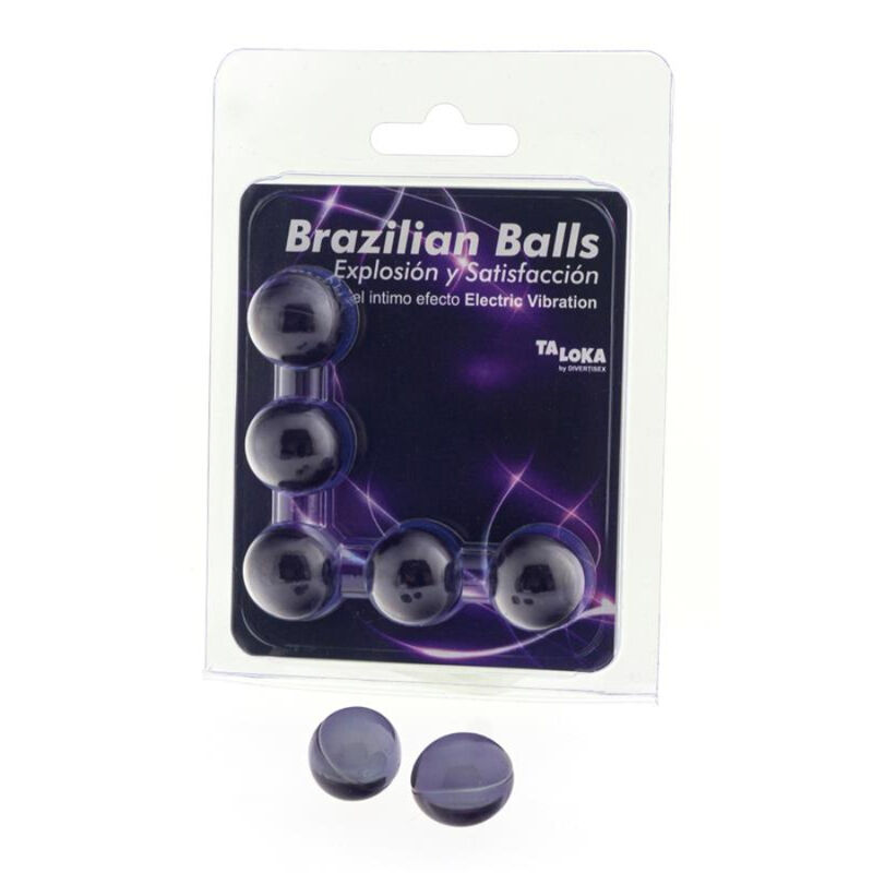 5 BRAZILIAN BALLS ELECTRIC VIBRATING EFFECT EXCITING GEL